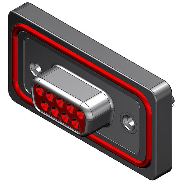 Molex-1731100068 Connettore D-subminiatura Conn D-Sub F 9 POS 2.84mm Solder ST Thru-Hole 9 Terminal 1 Port FCT Products Carton