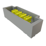 Conn Terminal Strip HDR 4Power POS 3.81mm Solder ST Top Entry Thru-Hole Tube