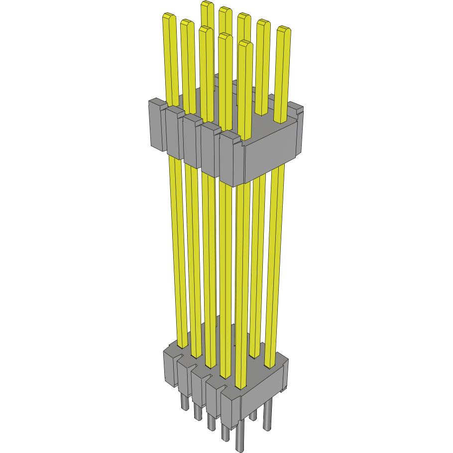 Samtec-DWM-05-61-L-D-764 连接器插头及 PCB 插座 Conn Board Stacker HDR 10 POS 1.27mm Solder ST Thru-Hole