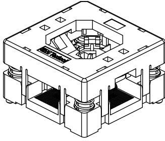 3M-248-5205-01 Steckverbinder, Buchsen Conn QFN Socket SKT 48 POS Solder ST Thru-Hole Box