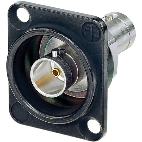 Neutrik Group-NBB75DFGB Connector RF Conn BNC 75Ohm ST Panel Mount F Gold Over Copper