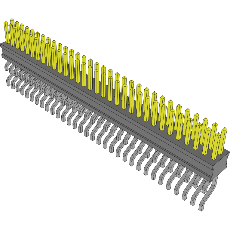 Samtec-FTSH-132-04-F-DH Cabezales del conector y receptáculos PCB Conn Unshrouded Header HDR 64 POS 1.27mm Solder RA Side Entry SMD TIGER CLAW™ Tube