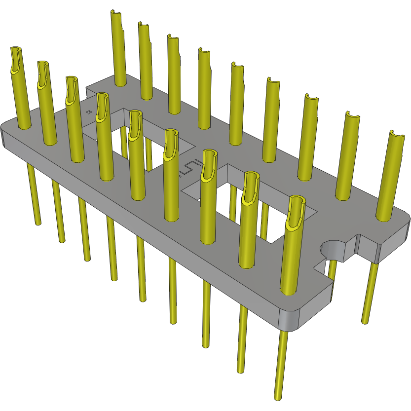 Samtec-APO-318-T-B 插座连接器 Conn DIP Adapter HDR 18 POS 2.54mm ST Thru-Hole Bulk