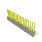 Conn Unshrouded Header HDR 19 POS 1.27mm Solder RA Side Entry Thru-Hole Tube