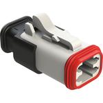 Conn Housing PL 4 POS Crimp ST Cable Mount White