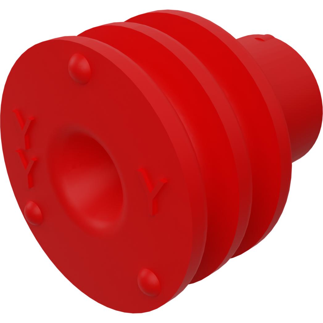 Molex-0643251332 Steckverbinderzubehör Connector Accessories Single Wire Seal Straight Silicone Elastomer Red CMC Carton
