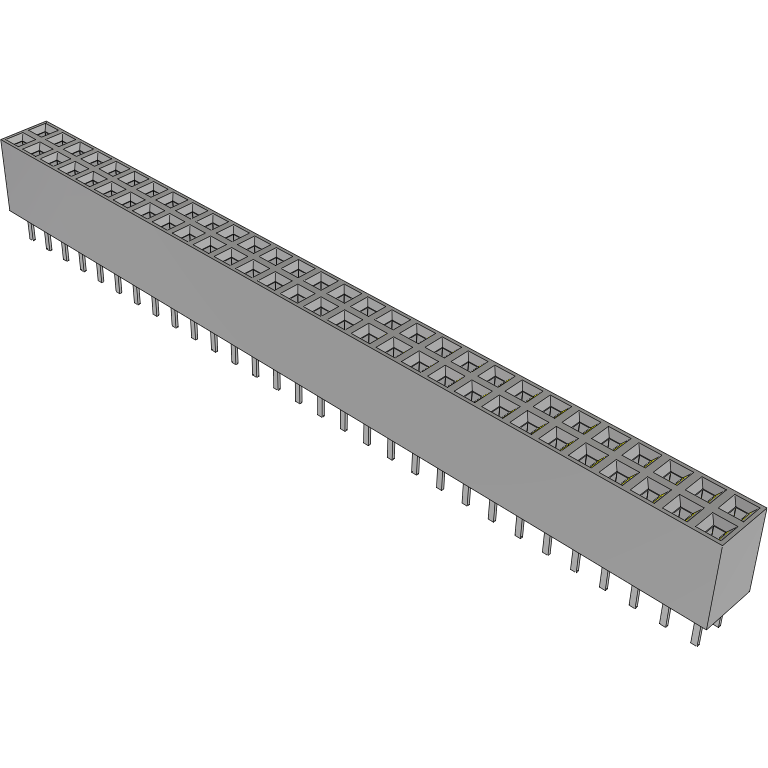 Samtec-BCS-130-LM-D-TE 连接器插头及 PCB 插座 Conn Socket Strip SKT 60 POS 2.54mm Solder ST Top Entry Thru-Hole TIGER CLAW™ Tube