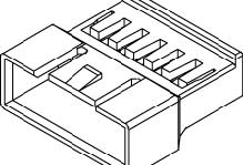 Molex-35184-1400 Custodia filo connettore dedicato Conn Housing M 14 POS 2.5mm Crimp ST Cable Mount Bag