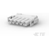 TE Connectivity-926299-5 Connector Discrete Wire Housing Conn Housing PL 5 POS 6.35mm Crimp ST Cable Mount Natural Bag/Box