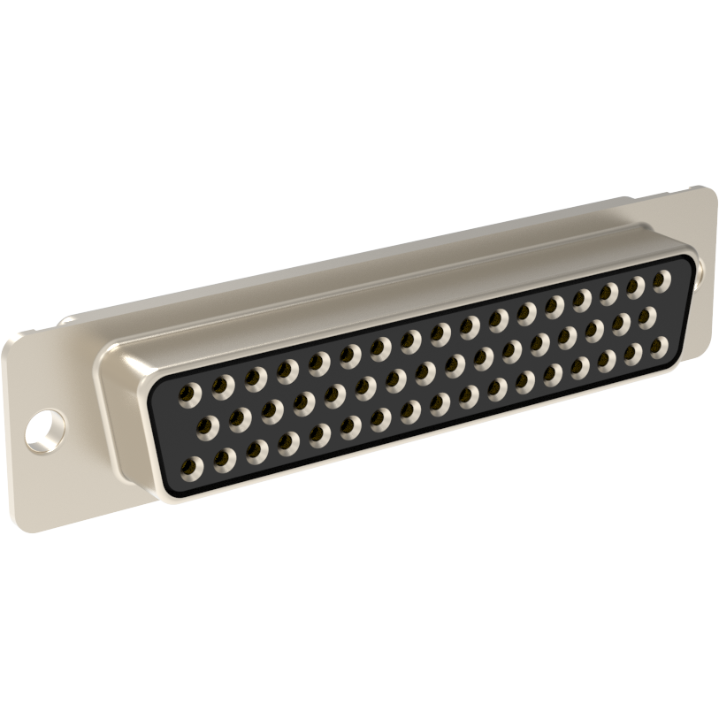 Amphenol Communications Solutions-L77DD50SOL2 Steckverbinder, D-Sub Conn D-Sub SKT 50 POS 1.38mm Solder ST Thru-Hole 50 Terminal 1 Port Medical Tray