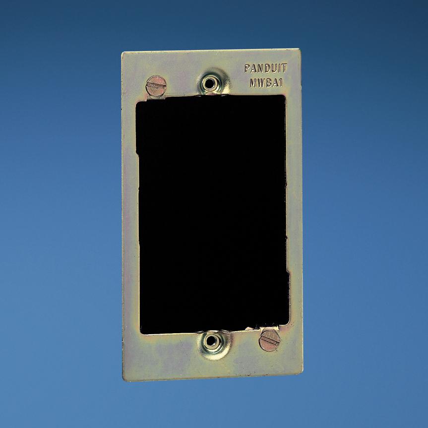 Panduit-MWBA1 Steckverbinderzubehör Connector Accessories Wall Board Adapter Cold Rolled steel With Zinc Plating