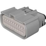 Conn Housing RCP 20Power POS 3.5mm Crimp ST Cable Mount Stone Gray Carton