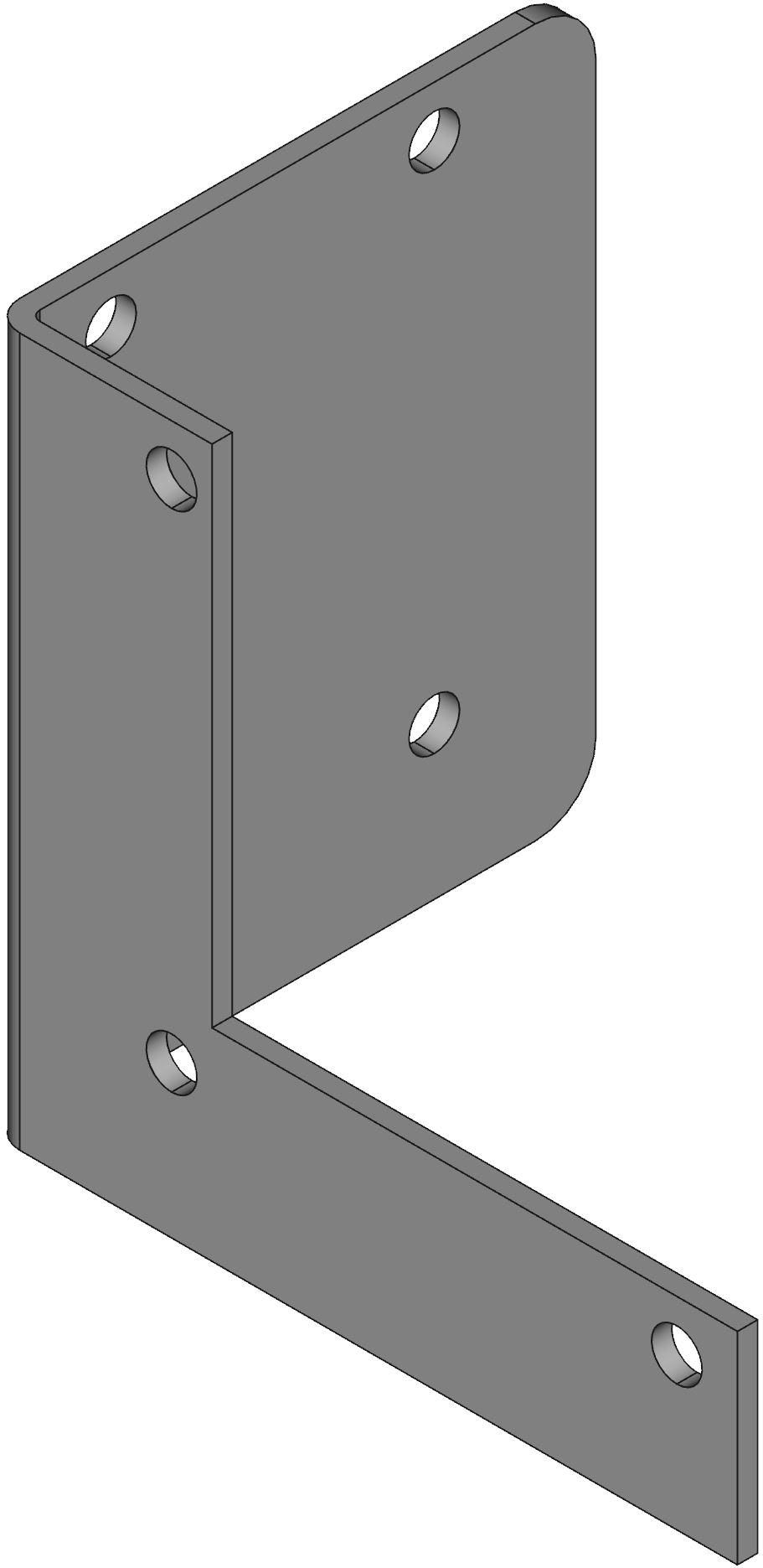 Hammond Manufacturing-1485BL2 Kabelzubehör Cable Accessories Bracket Steel Gray