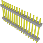 Conn Board Stacker HDR 16 POS 2mm Solder ST Top Entry Thru-Hole Bulk