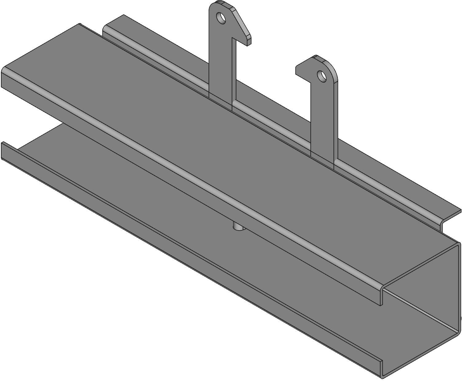 Hammond Manufacturing-1485B12 Verdrahtungskanäle Wiring Ducts Solid Wall Square with Cover Steel Gray