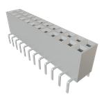 Conn Socket Strip SKT 24 POS 2.54mm Solder ST Bottom Entry Thru-Hole TIGER CLAW™ Tube