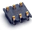 Molex-0788641001 电源连接器 Conn Battery 6 POS 1.6mm Solder ST SMD 6 Terminal 1 Port T/R