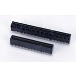 Fujitsu-FCN-074J098-G/3P Steckverbinder, Kartenrand Conn PCI Express Card Edge SKT 98 POS 2mm Press Fit ST Thru-Hole Tray