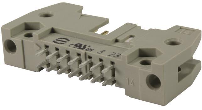 HARTING-09185606912 Steckverbinderleisten und Leiterplattenbuchsen Conn Ejector Header HDR 60 POS 2.54mm Solder ST Top Entry Thru-Hole Carton