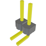 Conn Unshrouded Header HDR 2 POS 2.54mm Solder RA Side Entry Thru-Hole Bulk