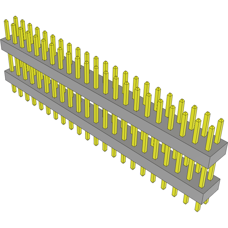 Samtec-TW-22-05-L-D-335-110 Piastre connettori e prese PCB Conn Board Stacker HDR 44 POS 2mm Solder ST Top Entry Thru-Hole Bulk