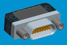 Cinch Connectivity Solutions-DCHM21S6N5-36.0FN-HT1 Steckverbinder, D-Sub High Temperature Micro-D Plug Connectors, 21 Pos