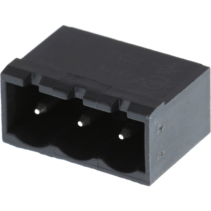 Molex-39531-1003 Steckverbinderleisten und Leiterplattenbuchsen Conn Shrouded Header (4 Sides) HDR 3 POS 5.08mm Solder ST Top Entry Thru-Hole Eurostyle