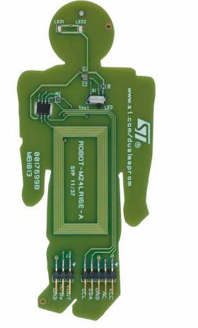 STMicroelectronics-ROBOT-M24LR16E-A RF/Drahtlos-Entwicklungsplatinen und Kits ROBOT-M24LR16E-A RF/Wireless Development Kit M24LR16E-R NFC/RFID Tag & Transponder Evaluation Board - Arrow.com