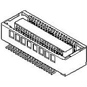 Molex-54684-1204 Connector Headers and PCB Receptacles Conn Board to Board RCP 120 POS 0.4mm Solder ST SMD SlimStack T/R