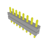 Conn Board Stacker HDR 8 POS 2mm Solder ST Top Entry Thru-Hole Bulk