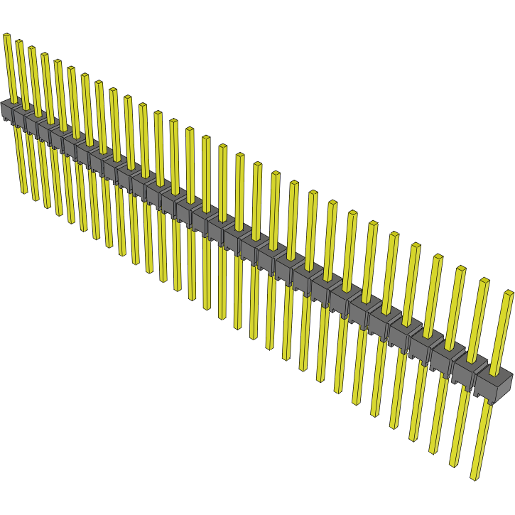 Samtec-MTSW-130-11-G-S-380 Steckverbinderleisten und Leiterplattenbuchsen Conn Unshrouded Header HDR 30 POS 2.54mm Solder ST Top Entry Thru-Hole Bulk
