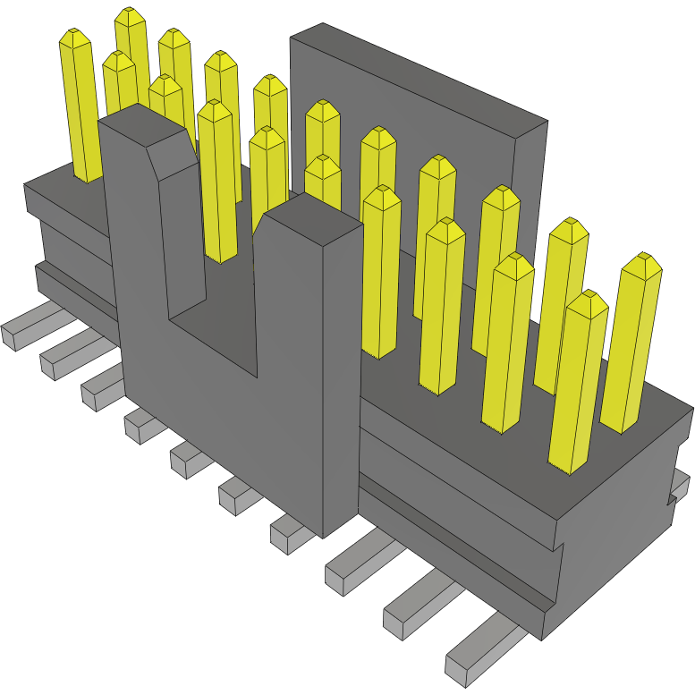 Samtec-FTSH-110-01-L-DV-K-TR Piastre connettori e prese PCB Conn Unshrouded Header HDR 20 POS 1.27mm Solder ST Top Entry SMD TIGER CLAW™ T/R