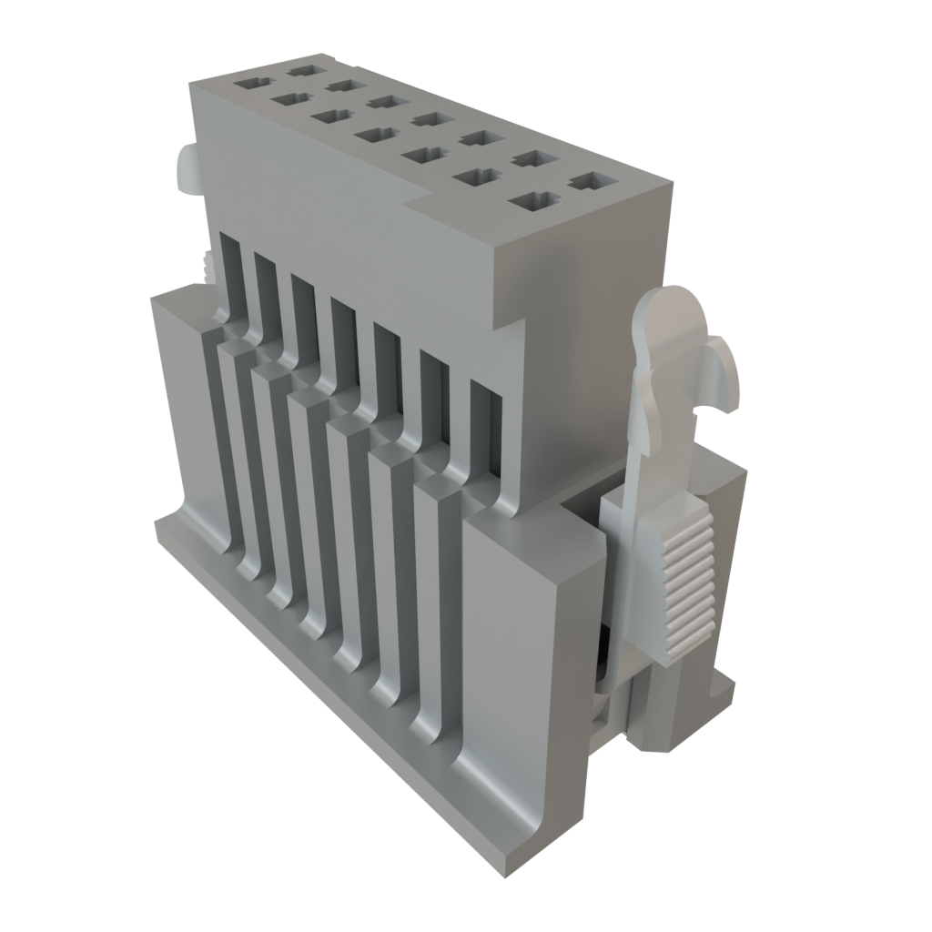 Samtec-ISDF-07-D-M Carcaza de cables discretos de conector Conn Housing RCP 14 POS 1.27mm Crimp ST Cable Mount Black Tube