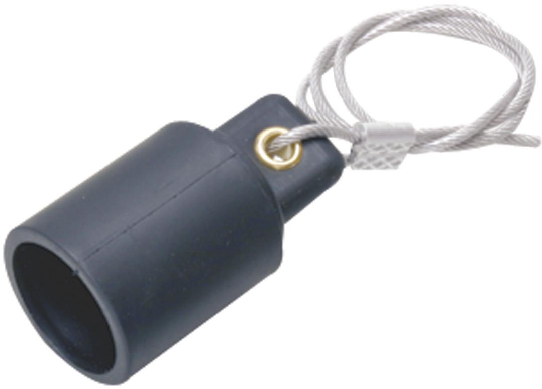Marinco-CL40FC-A Steckverbinderzubehör CL, CLS Series Protective Cap for Female Connections 20 Lanyard - Black (A)