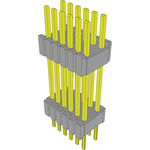 Conn Board Stacker HDR 12 POS 1.27mm Solder ST Thru-Hole Layer