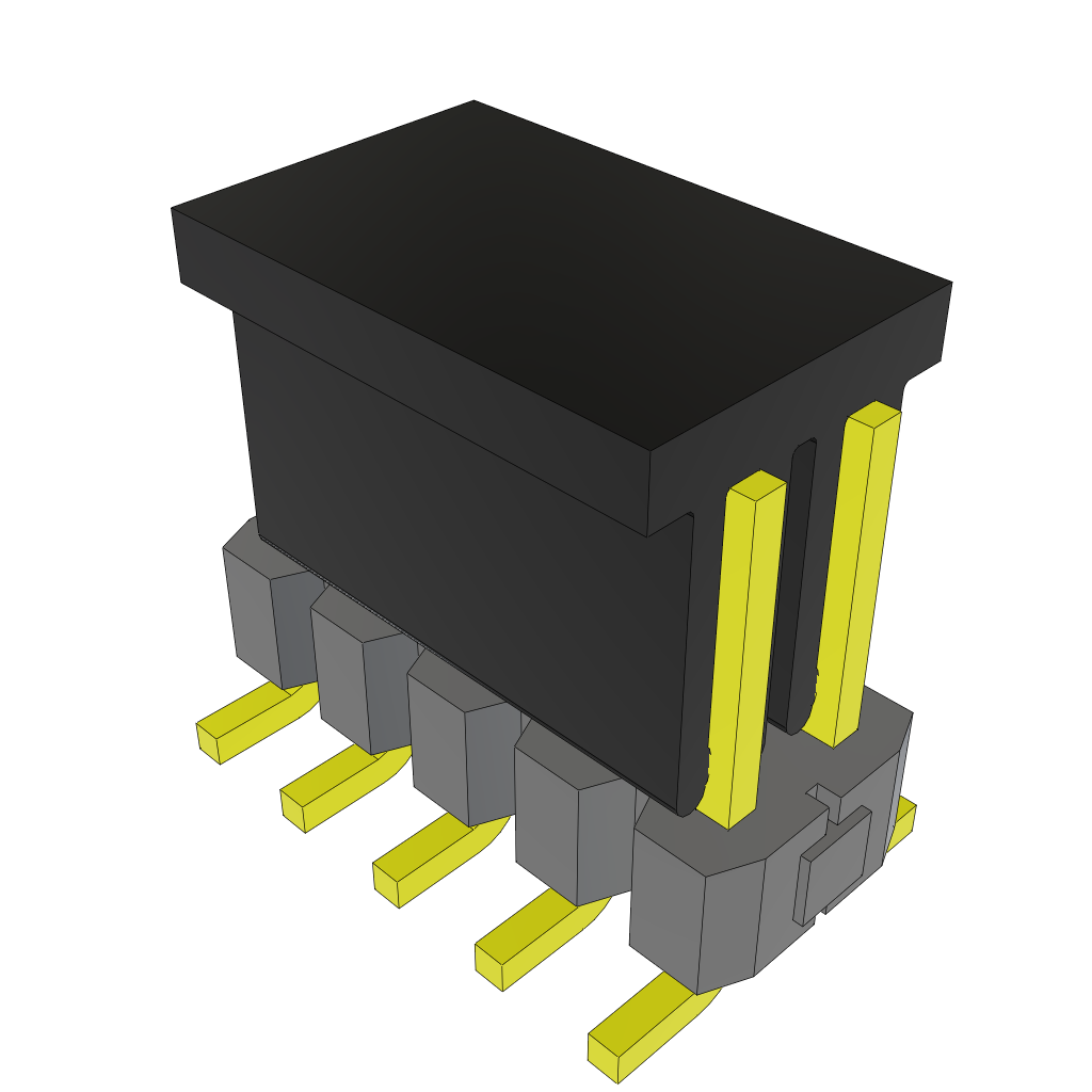 Samtec-TSM-105-01-T-DV-P-TR Connector Headers and PCB Receptacles Conn Unshrouded Header HDR 10 POS 2.54mm Solder ST Top Entry SMD T/R