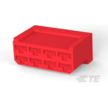 TE Connectivity-163007-1 Einzeladersteckverbinder, Gehäuse Conn Housing RCP 8 POS Crimp ST Cable Mount Red Bag
