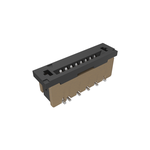 Amphenol Communications Solutions-SFW8S-2STME1LF Steckverbinder, FFC-FPC 1.00mm Flex Connector, SFW Straight series, 8 Position, Top Entry Surface Mount, ZIF, with Mount Plate