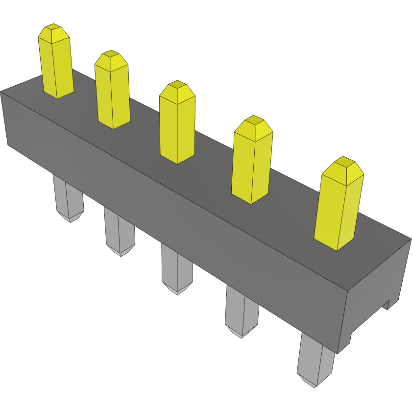 Samtec-TMM-105-05-S-S Steckverbinderleisten und Leiterplattenbuchsen Conn Unshrouded Header HDR 5 POS 2mm Solder ST Top Entry Thru-Hole Bulk