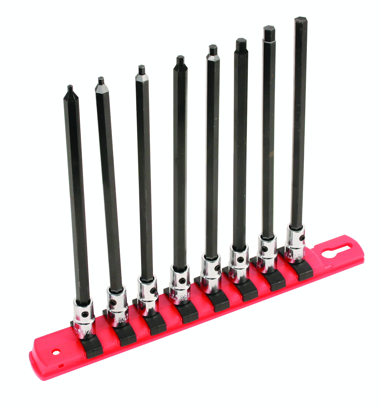 Wiha Tools USA-77191 Tools Other Tools and Accessories, Hex 1/4in Drive Bit Socket Set 6in Long 3/32in - 1/4in