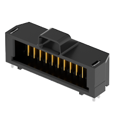 Samtec-UMPT-08-01-S-RA-WT-M-FR 连接器插头及 PCB 插座 Conn Ultra Micro Terminal Strip HDR 8 POS 2mm Solder RA Top Entry SMD T/R