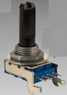 Bourns-PTV111-2425A-B104 Gradateurs de résistance, de potentiomètres et de rhéostats Res Carbon Film POT 100K Ohm 20% 0.05W(1/20W) 1(Elec)/1(Mech)Turns 6mm (27.6 X 20.2mm) Pin Bracket Mount/Through Hole