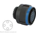 Conn Circular SKT 4 POS Crimp ST Cable Mount 4 Terminal 1 Port