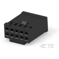 TE Connectivity-87631-6 分立接线罩连接器 Conn Housing RCP 10 POS 2.54mm Crimp ST Cable Mount Black Package