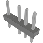 Conn Unshrouded Header HDR 5 POS 2mm Solder ST Top Entry Thru-Hole Bulk