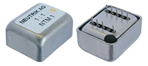 Neutrik Group-NTM1 Audiotransformator Audio Transformer 1:1 Wire Lead Chassis Mount