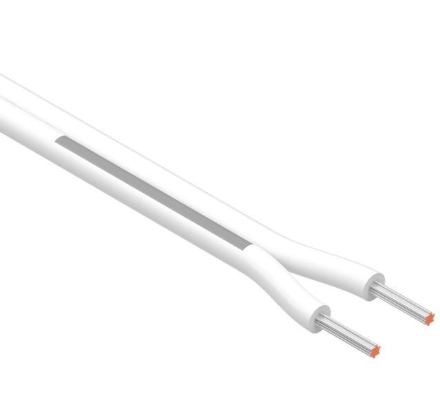 Tensility International-30-00797 Kabel, Mehrleiter Multi-Conductor Cable 2Conductors 20AWG 4.3mm 300V White Polyvinyl Chloride