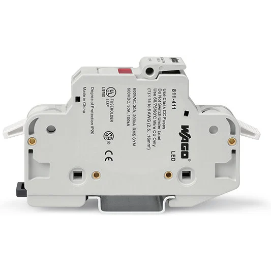 WAGO-811-411 Sicherungszubehör Fuse Holder 32A 600V DIN Rail Screw Box