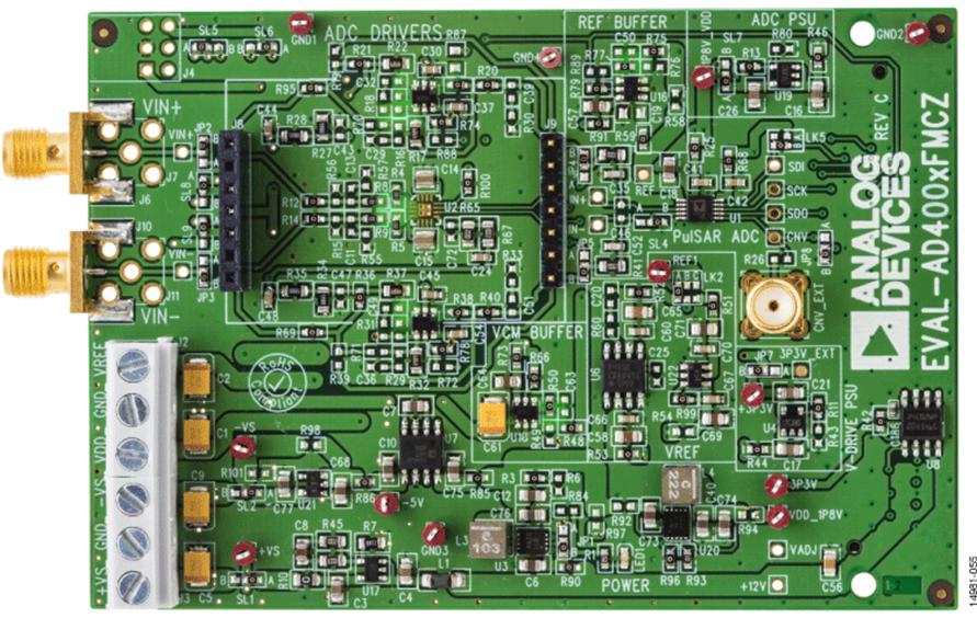Analog Devices-EVAL-AD4020FMCZ Datenkonvertierung, Entwicklungsplatinen und -kits 20-Bit, 1.8 MSPS, Precision SAR, Differential Analog-Digital-Converter evaluation board based on AD4020. With the FMC connector.