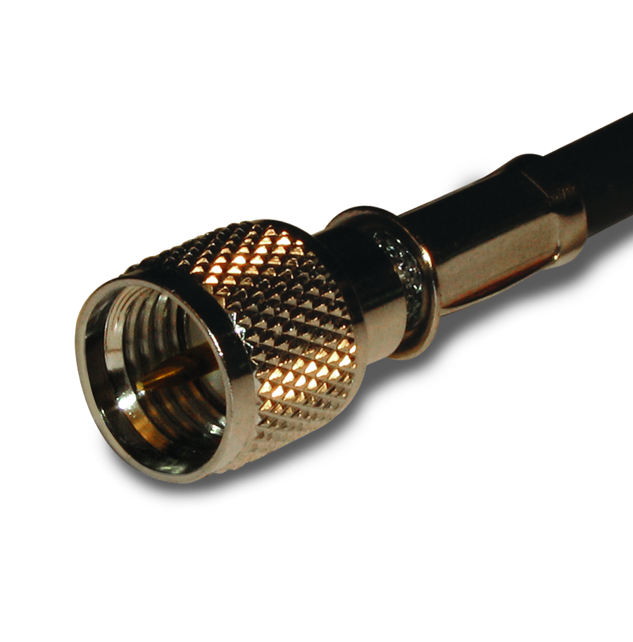 Amphenol RF-182110 RF-Steckverbinder Conn Mini-UHF 0Hz to 2.5GHz 50Ohm Crimp ST Cable Mount PL Gold